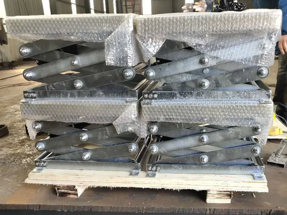 100 a 1500Kg pequeña mesa elevadora de tijera eléctrica liviana