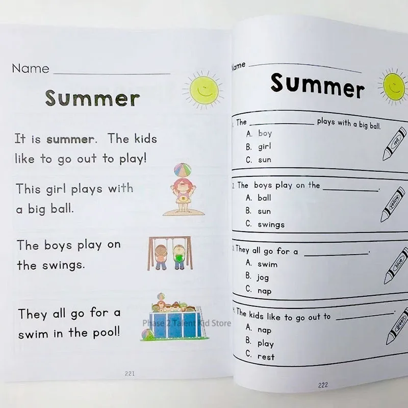 Very First Alphabet Sentence USACalifornia Reading Core Vocabulary Learning English Exercise Book Available For Click To Read ﻿