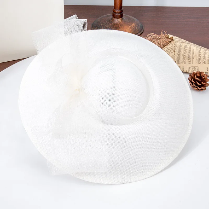 قبعة فرنسية جديدة واسعة الحواف لعام 2025 - قبعة نسائية عتيقة لحفلات الشاي أنيقة للربيع والصيف، قبعة متخصصة فاخرة خفيفة