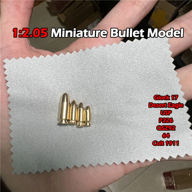 

1PCS 1:2.05 Glock G17 Colt 1911 Desert Eagle P226 Gun Pistol Miniature Bullet Model Accessories Tools