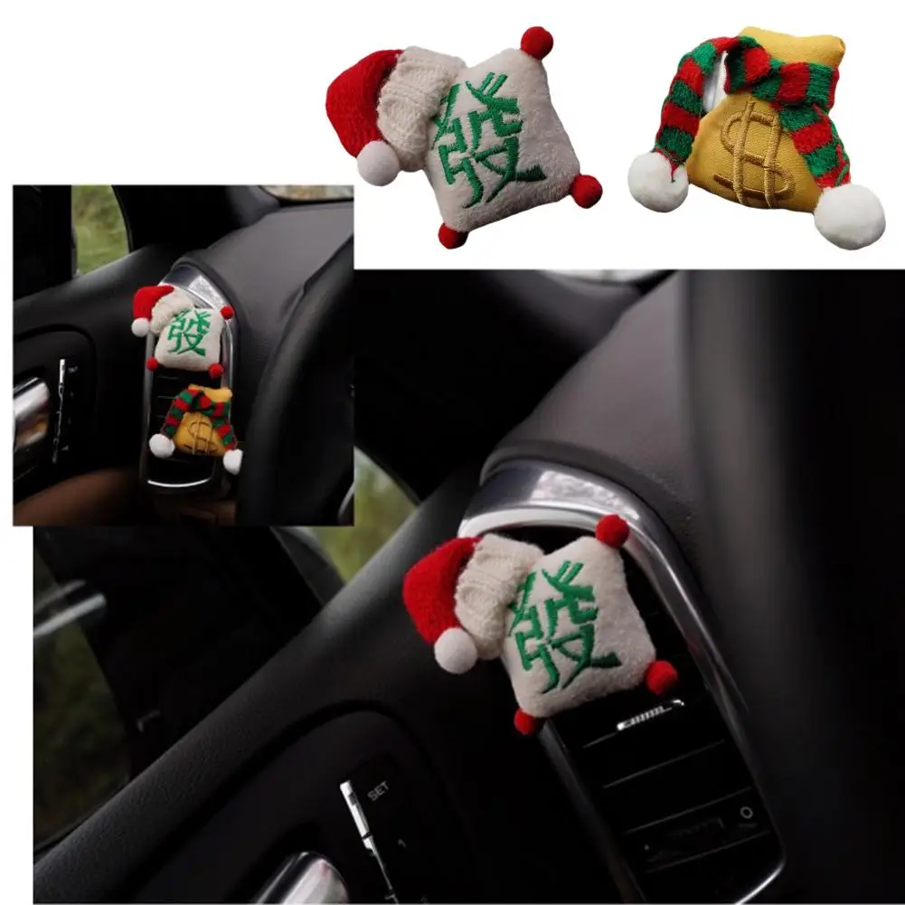 Car Aromatherapy Jewelry Mahjong God of Fortune Elems for Air Conditioning Vents To Create A Fragrant Atmosphere L6C8