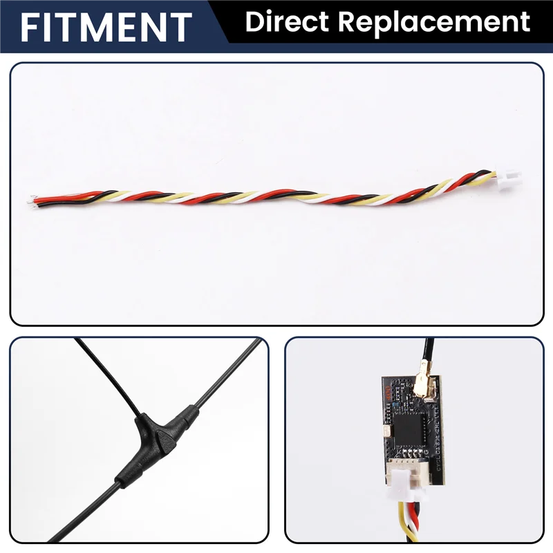 AY14 -433Mhz Expresslrs Empfänger 100Mw ESP32+SX1276+TCXO mit T-Typ-Antenne für RC Racing Drone