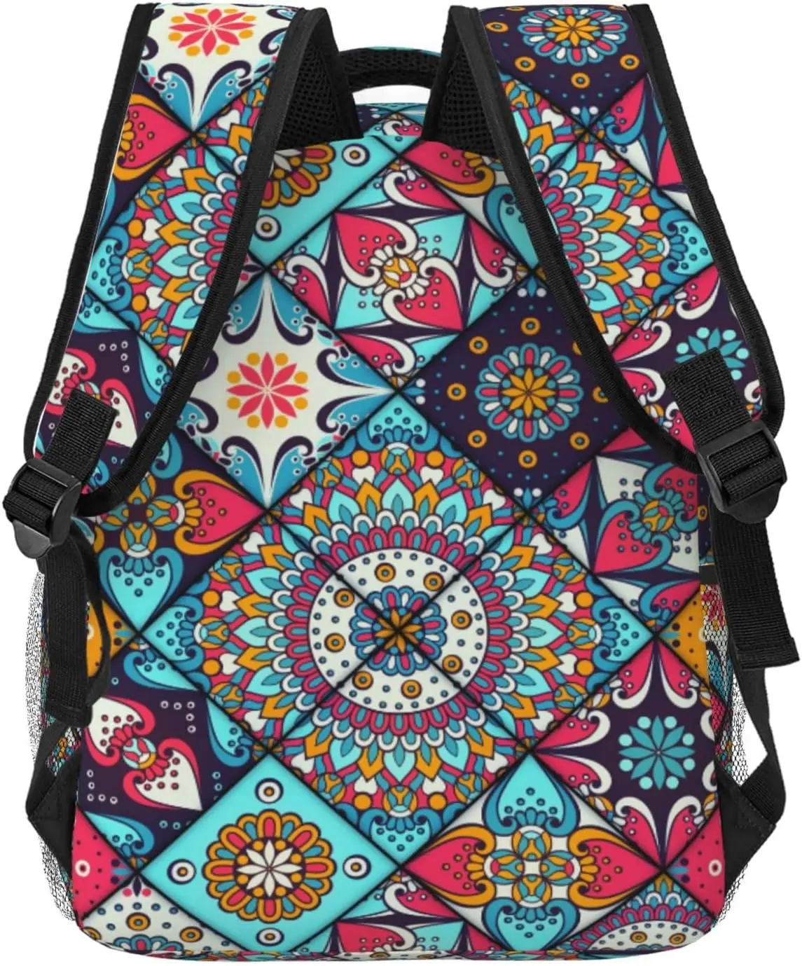 Vintage ethnische Mandala dekorative Elemente leichte Laptop-Rucksack für Frauen Männer College-Bücher tasche lässig Tages rucksack Reisetasche