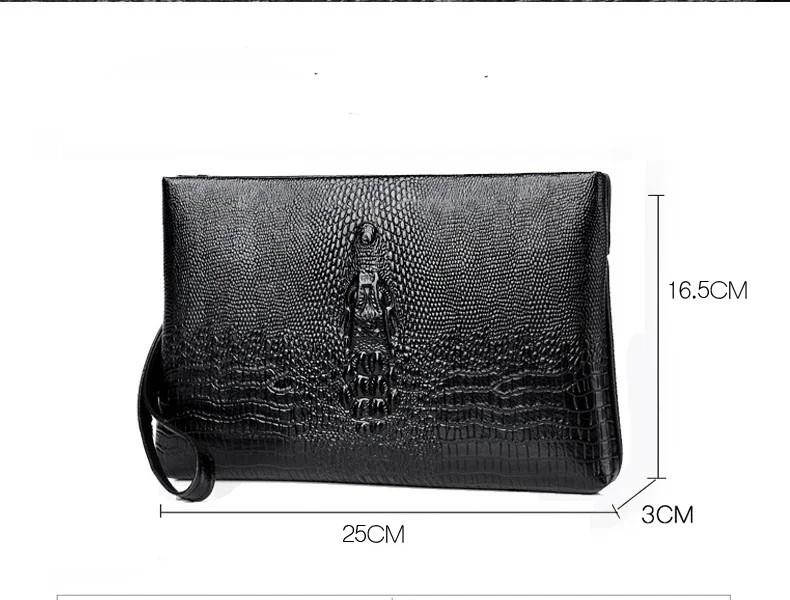 Men's PU Leather Long Wallet Clutch Double Zipper Fashion Black/Brown Casual Business Purse Handy Money Bag