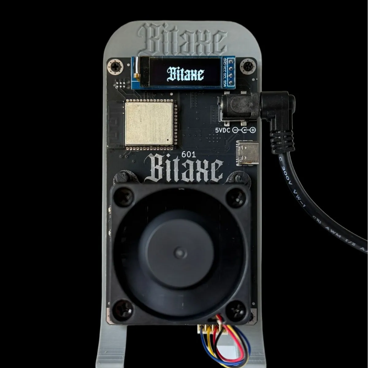 Bitaxe Gamma 601 Solo Miner BTC Lotto Machine 1.2T with Hash Rate and Power Supply BM1370