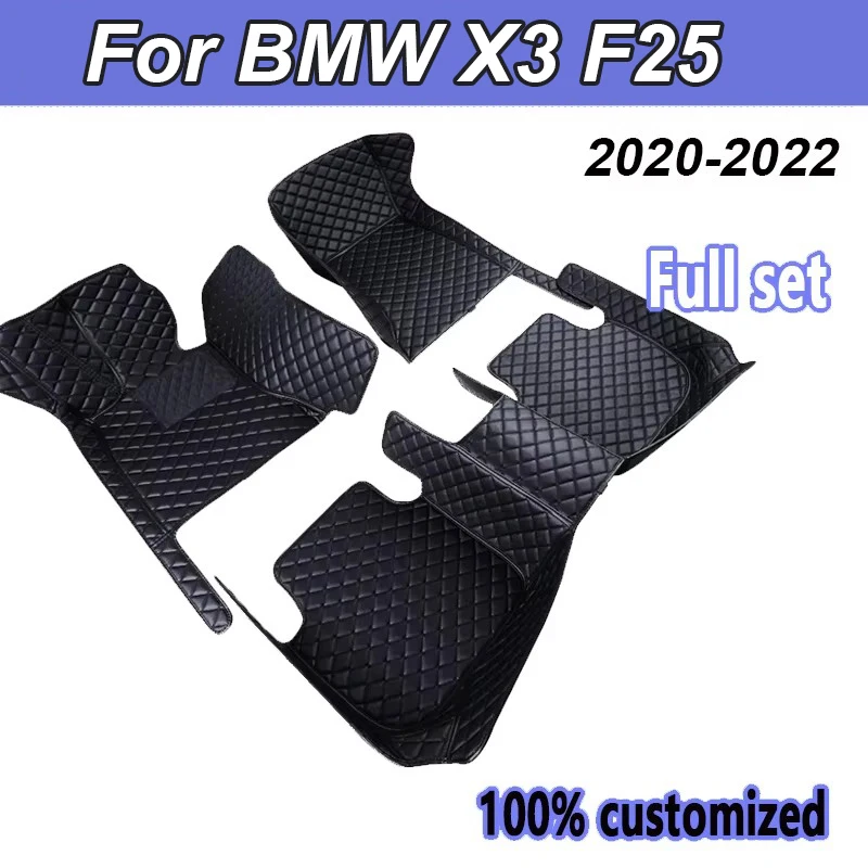 

Custom 3D Full Coverage Car Floor Mats for BMW X3 F25 2011-2017 Year Interior Details Accessories Carpet