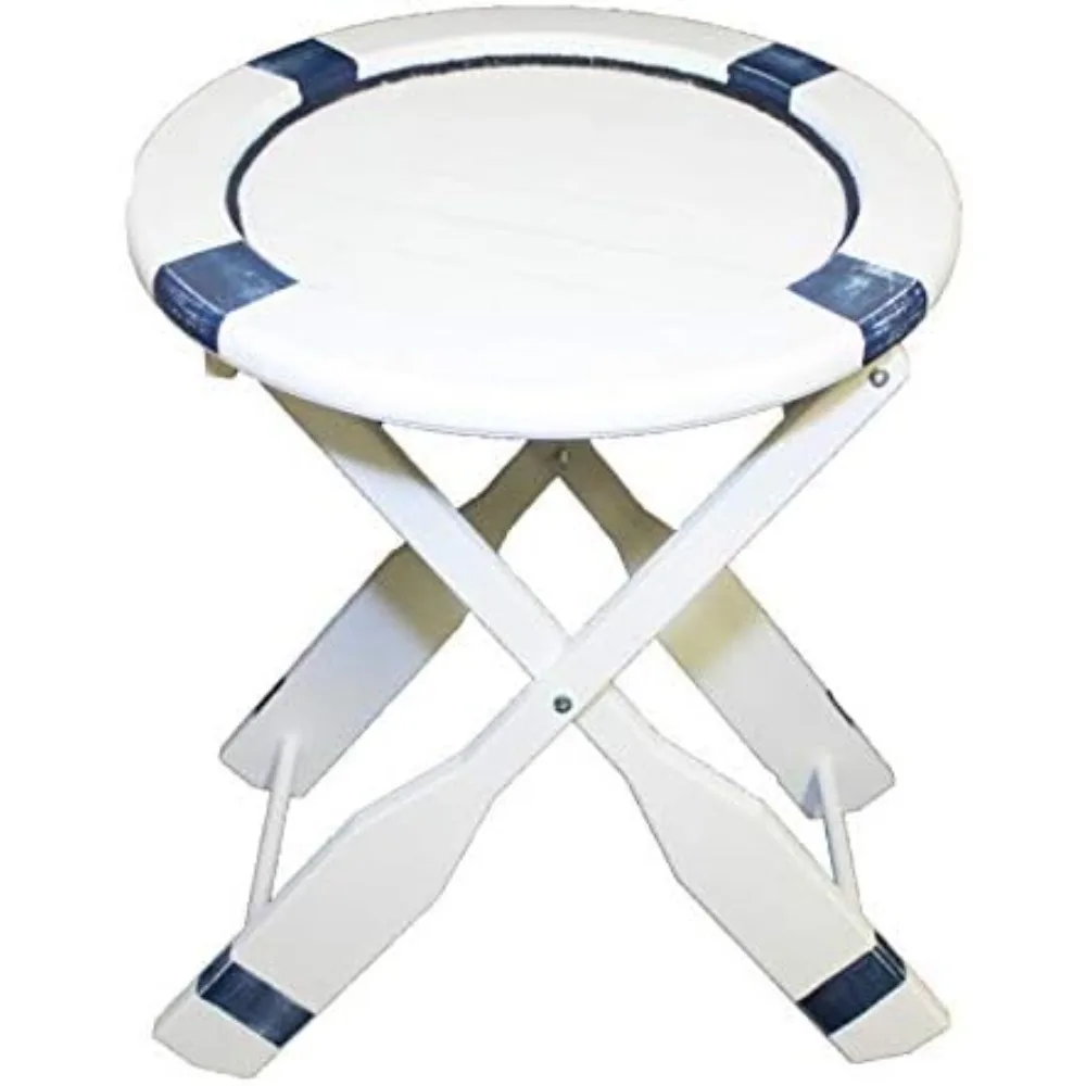 

Nautical life ring table, wood with paddle legs, coastal decor, perfect as coffee and end table