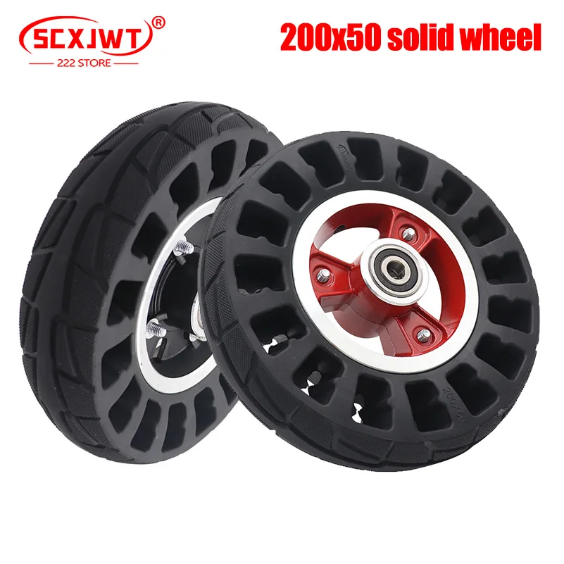 

NEW 200x50 solid wheel Explosion-proof Electric Bike Scooter tyres 8 inch Motorcycle Solid Tires Bee Hive Holes