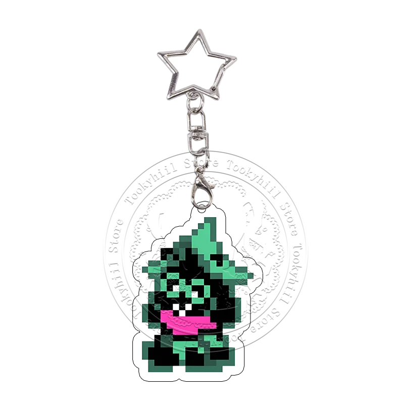 DELTARUNE Taschenanhänger Schlüsselanhänger Jevil Spamton Noelle Acryl-Schlüsselanhänger Holiday Ralsei Charaktere Kollektion Deko Geburtstagsgeschenk – Detail 8