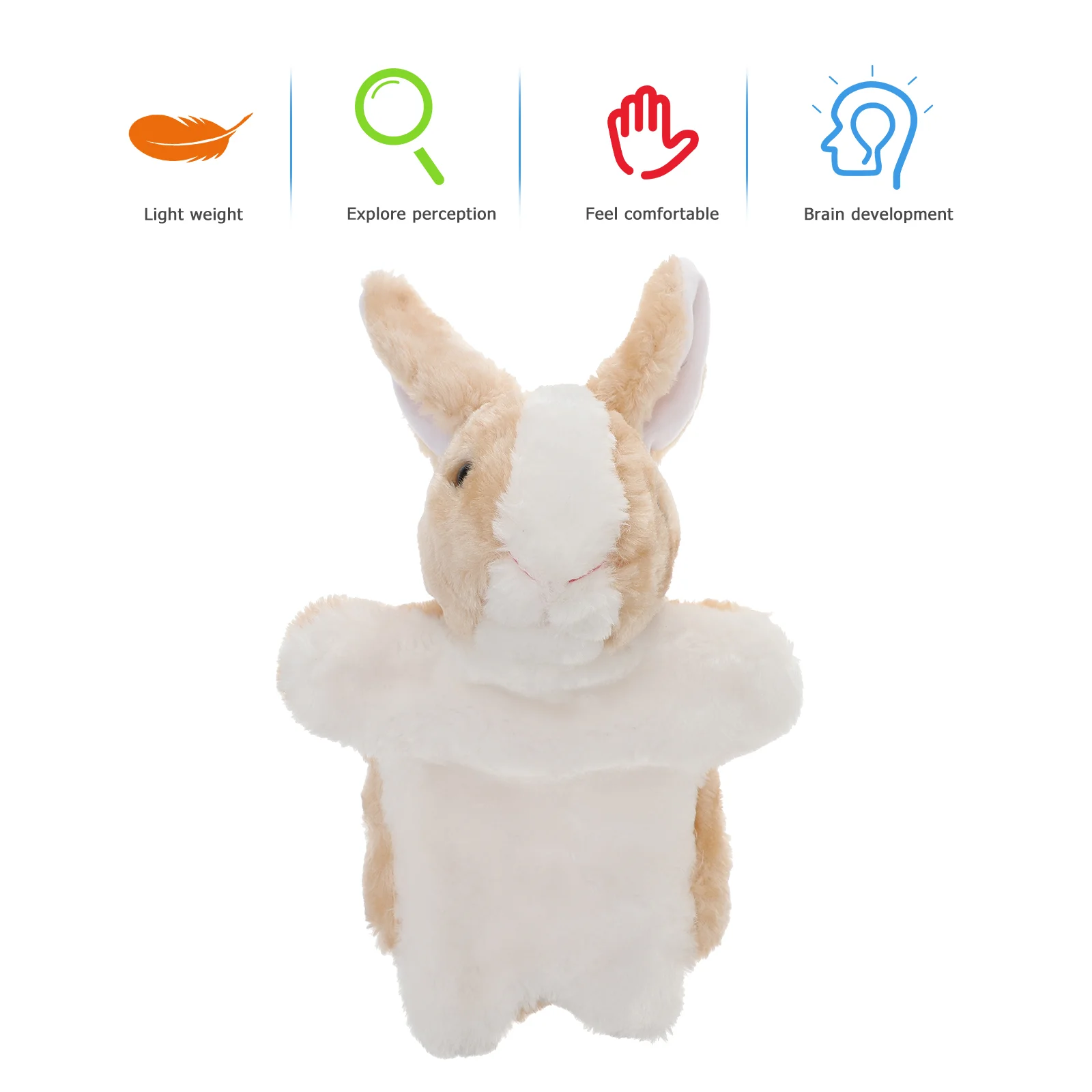 Plush Toy Cartoon Puppet Stuffed Gloves Baby Rabbit Hand Puppets Storytelling Figure Toys Animal for Babies