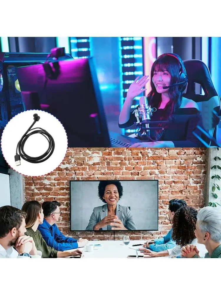 

Веб-камера USB 2MP 720P с гибкой металлической трубкой 652F для наблюдения за монтажом видео-встреч и игр