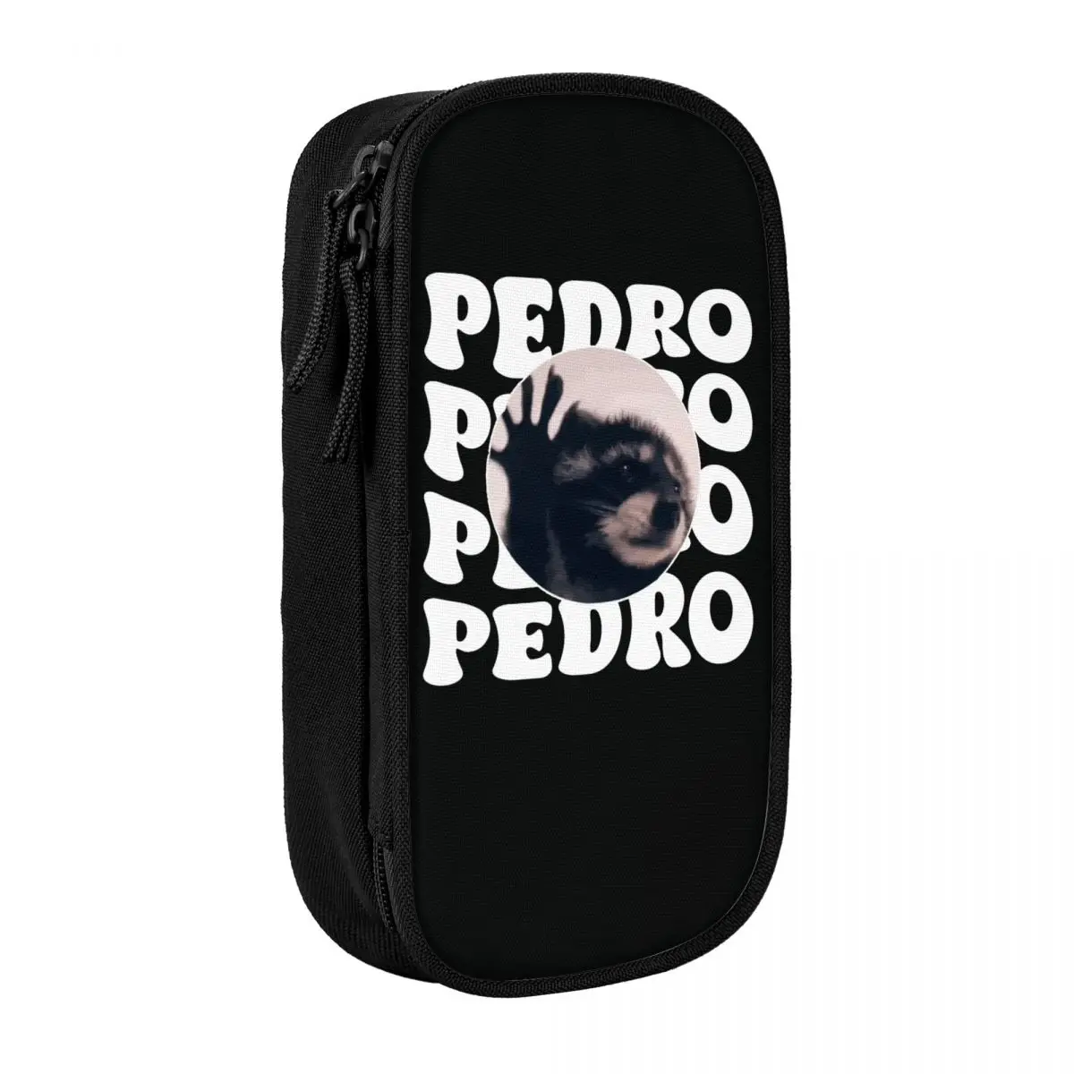 

Pedro Raccoon Dancing Pencil Case Cute Funny Large Pencil Bag Girls Boys Zipper School Pencil Cases Graphic Stationery Organizer