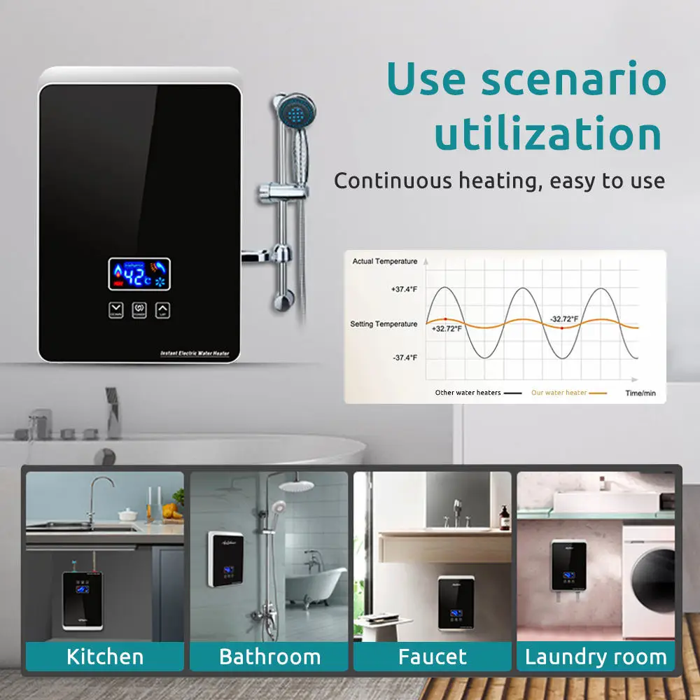 3.5KW-6KW 220V High Quality Instant Water Heater Electric Water Heater Instant Water Heater