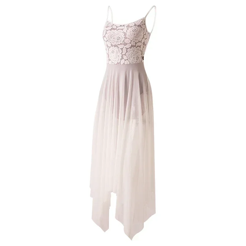 

Ballet Dress Ballet Leotard Adult Lace Dance Dress Women Ballerina Camisole Tutu Mesh Skirt Lyrical Contemporary Dress