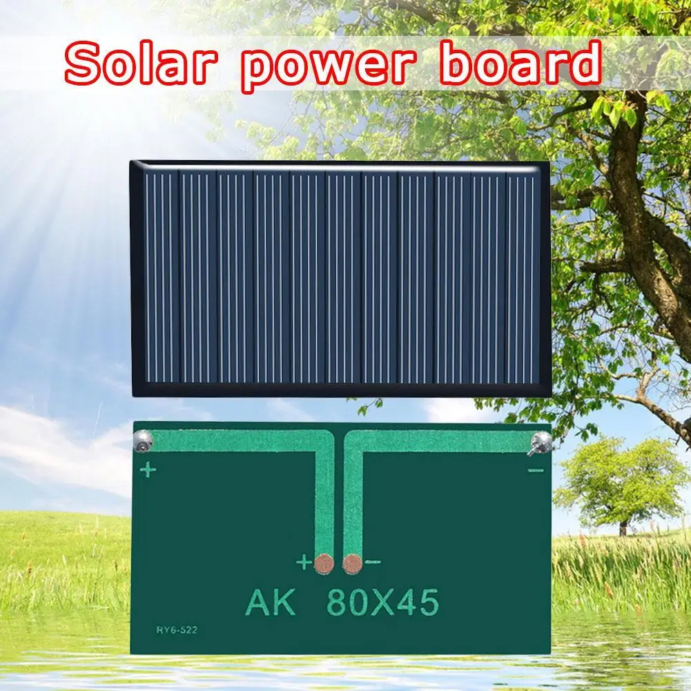 Solar Panel 5V 75MA DIY Solar Model MINI Suitable For Mobile Phones And Small DC Battery Charging Solar Drip Panels 80*45mm