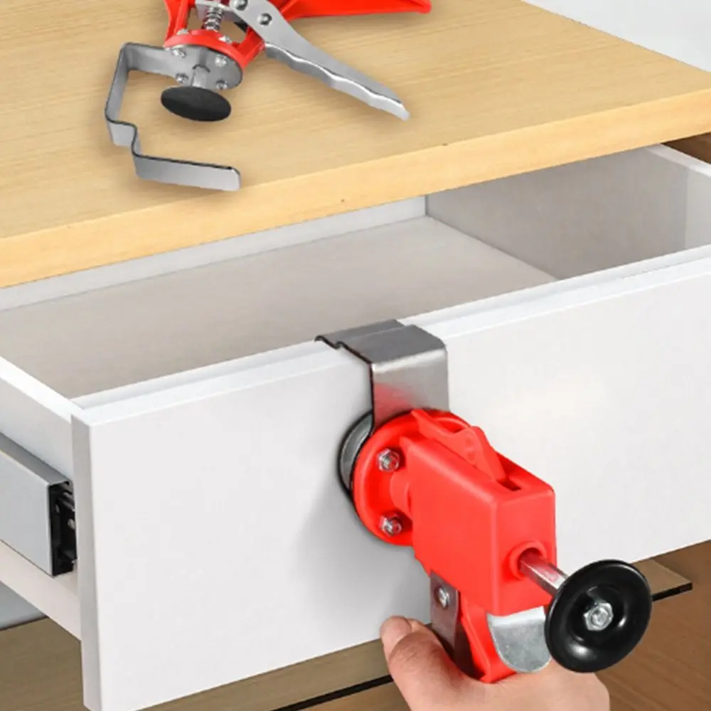 

Rust-Resistant Drawer Front Installation Clamp Adjustable Design Quick Installation Drawer Jig Wear-resistant Save Labor
