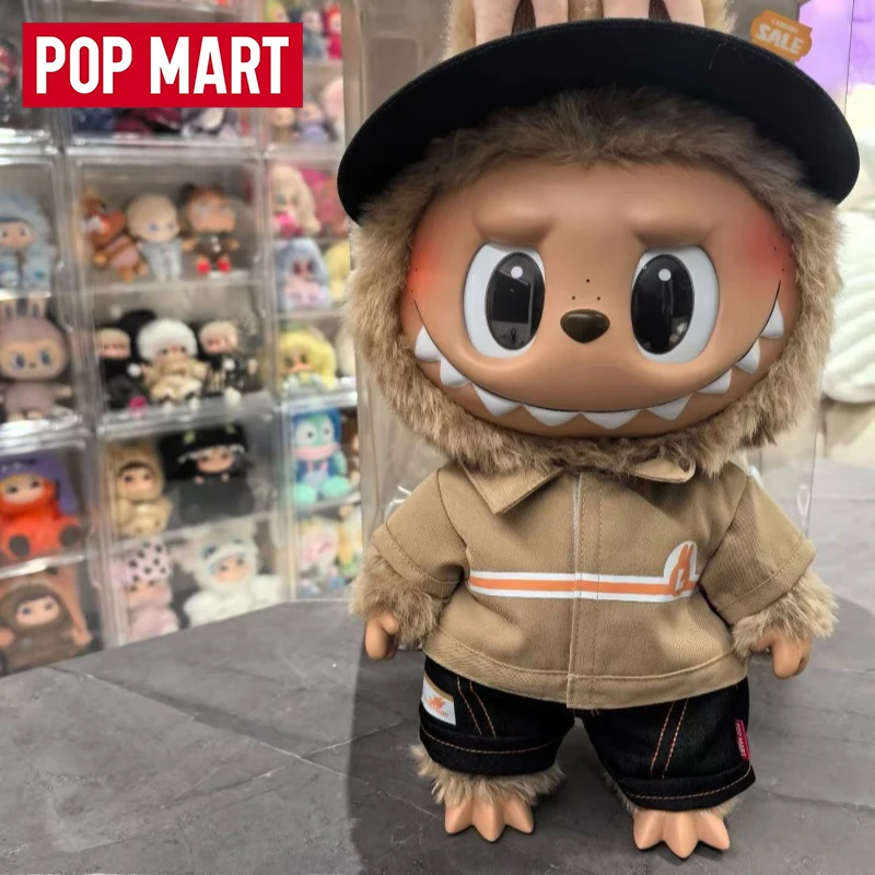 

POP MART THE MONSTERS Labubu Wacky Mart 38cm Large Vinyl Plush Doll Convenience Store Clerk Uniform Collectible Designer Toy