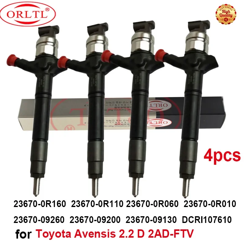 

4PCS Genuine 23670-09200 23670-09130 DCRI107610 23670-0R160 23670-0R110 23670-0R060 23670-0R010 23670-09260 FOR Toyota Avensis