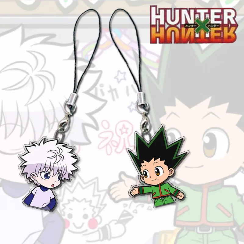 انمي ياباني هنتر x هنتر الشكل غون Freecss كيلوا زولديك نمط لطيف الاكريليك ملحقات الهاتف المحمول ألعاب الديكور