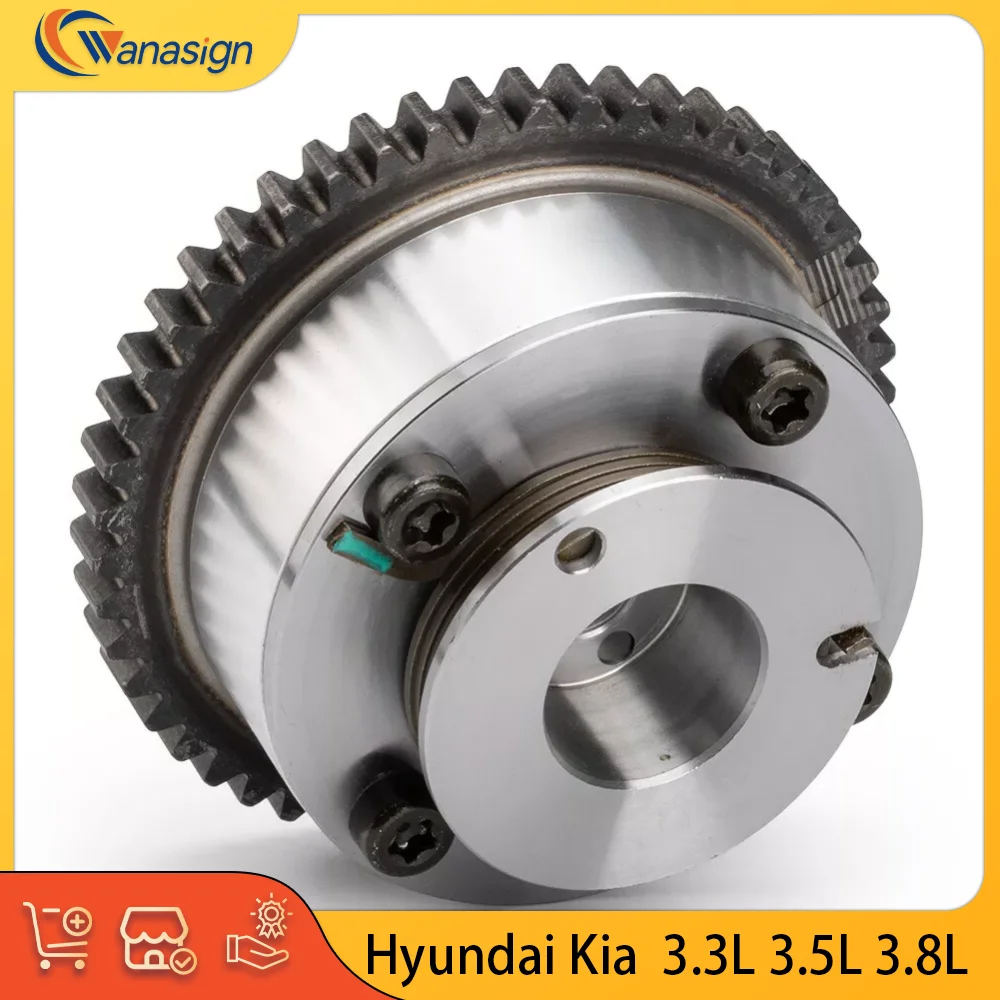 

Exhaust Camshaft CVVT Sprocket for Hyundai Kia GENESIS GRAND SANTA FE SORENTO 3.3L 3.5L 3.8L V6 24V GAS G6DA G6DF G6DC 2008-2018