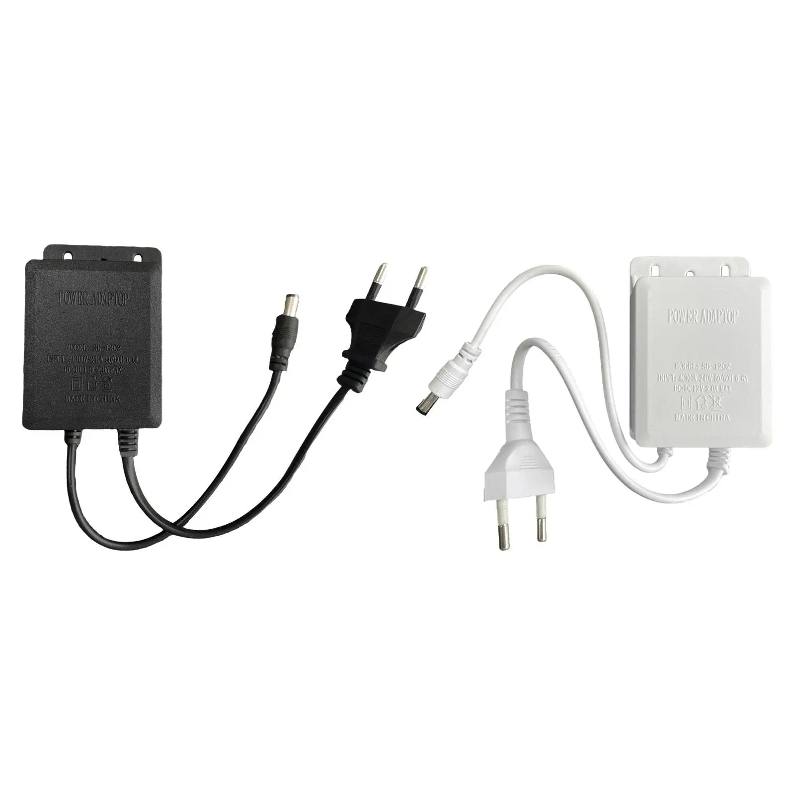 Adaptador de corriente alterna para cámaras de seguridad, cargador de 12 V, 2A, 12 voltios, 2000MA, cable de alimentación, enchufe de salida de CC, transformador para enrutador