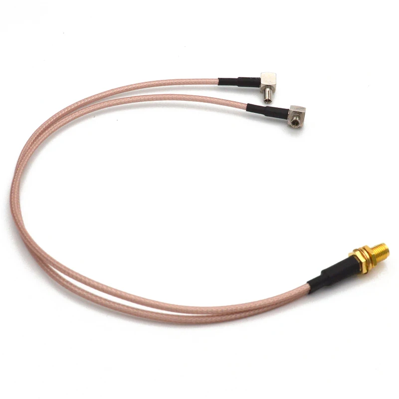 15CM SMA Female to Dual TS9 Connector Y Type Splitter Combiner RF Coaxial Pigtail Cable Extension RG316 for 3G 4G Modem Router