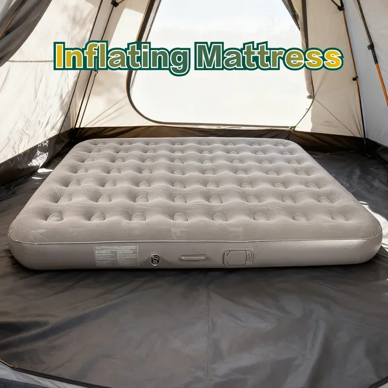 Experience ultimate comfort and convenience with our premium cross-border flocking inflatable mattress. Designed for