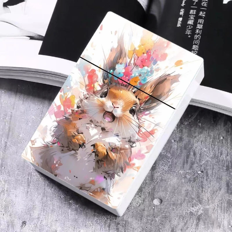 2026 New Cigarette Case Painted Plastic Men's Cigarette Case Butterfly Cat Cute Women's Cigarette Case Card Storage Box