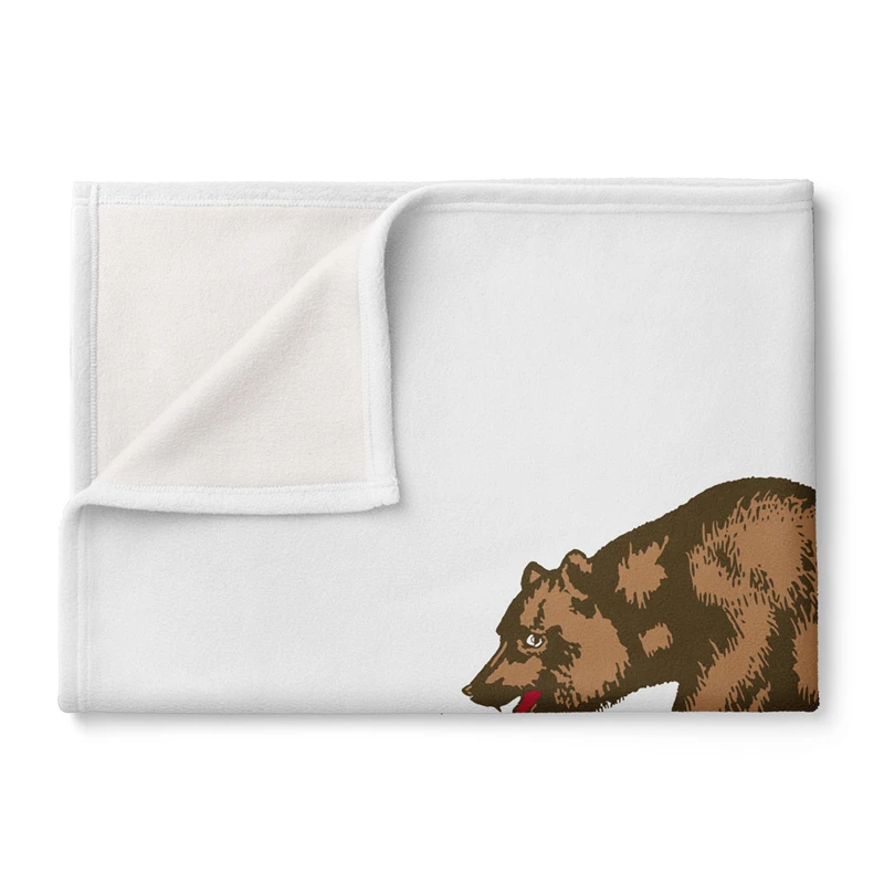 Gaslight Gatekeep Girlboss California Bear Flag Throw Blanket for Women Men Girls Boys Kids Pets Dogs Cats Couch Sofa