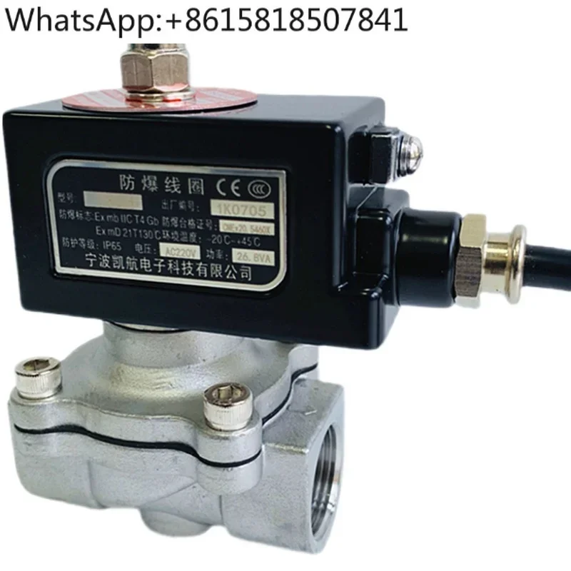 

closed explosion-proof solenoid valve 4 minutes 6 minutes 1 inch natural gas valve chemical coal mine gas valve 220v24v