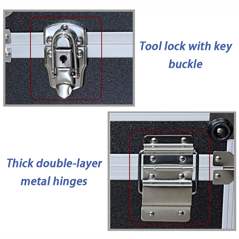 Trekstang Gereedschapskist Instrument Apparatuur Veiligheid Bescherming Dozen Draagbare Hardware Gereedschap Opbergkoffer Grote Gereedschap Organizer Dozen