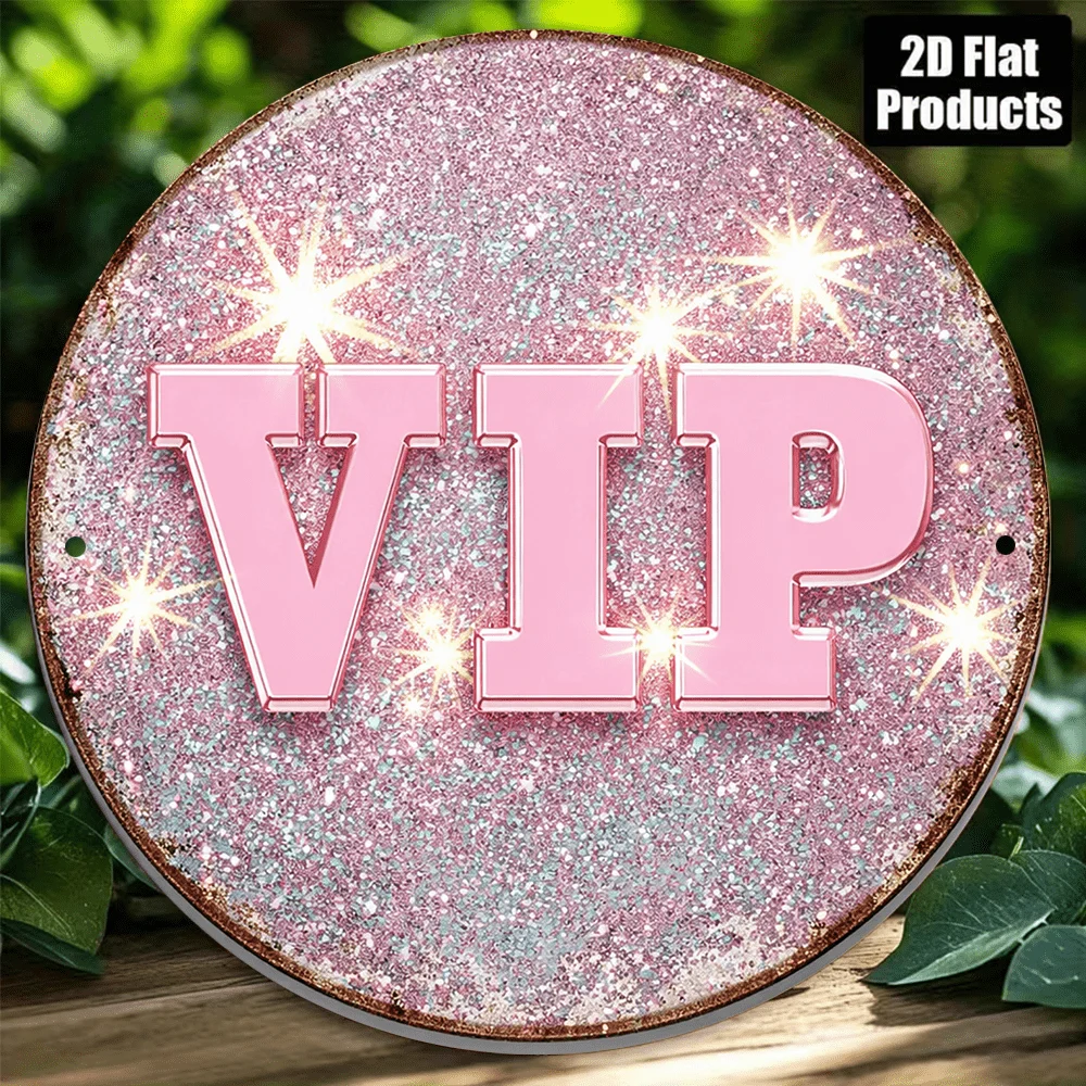 2D Flat Circular Sign, Vintage Plaque about 