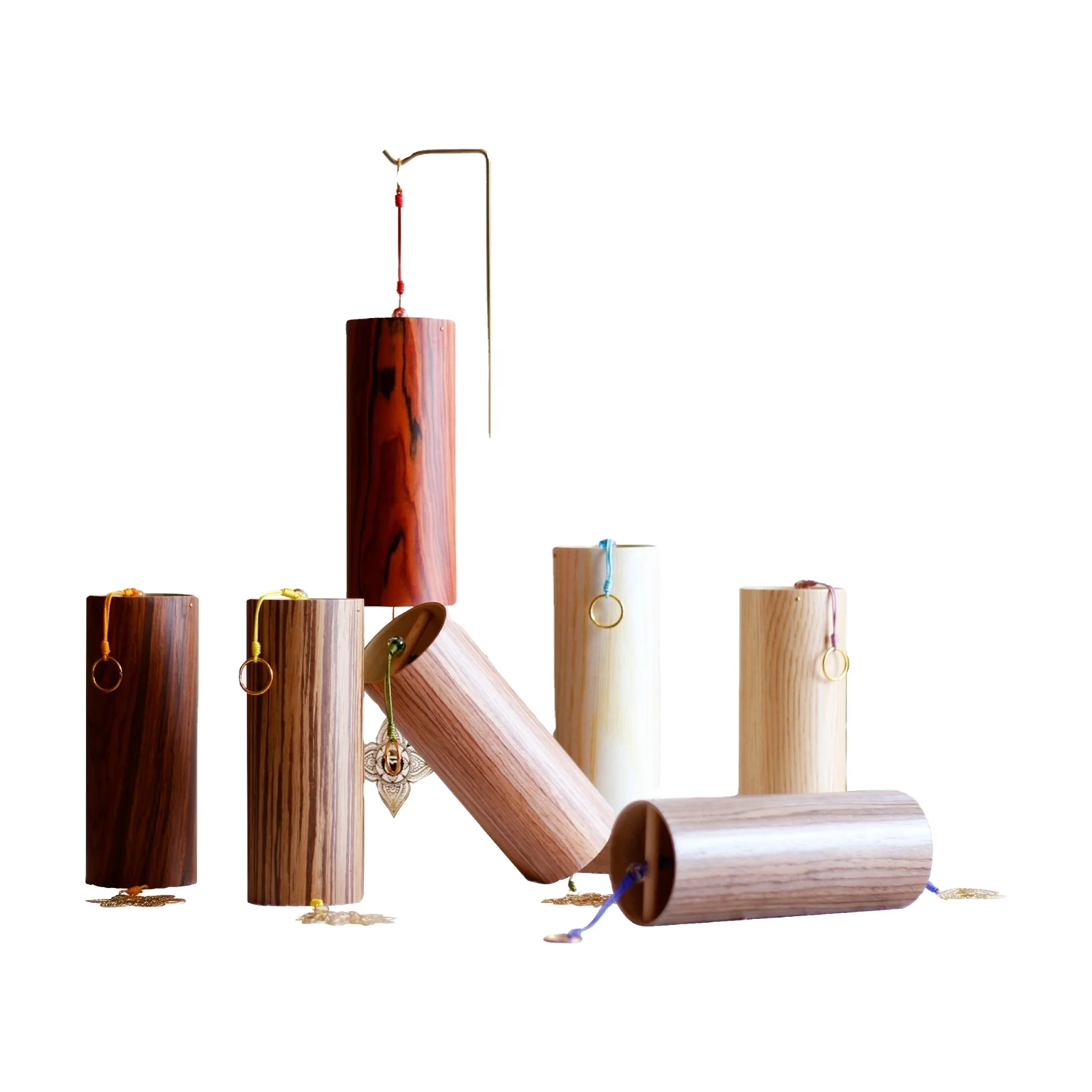 

Bamboo Wind Chimes for Home Decor Chakra Chime Root Meditation Sound Healing Handcrafted Wood Crafts
