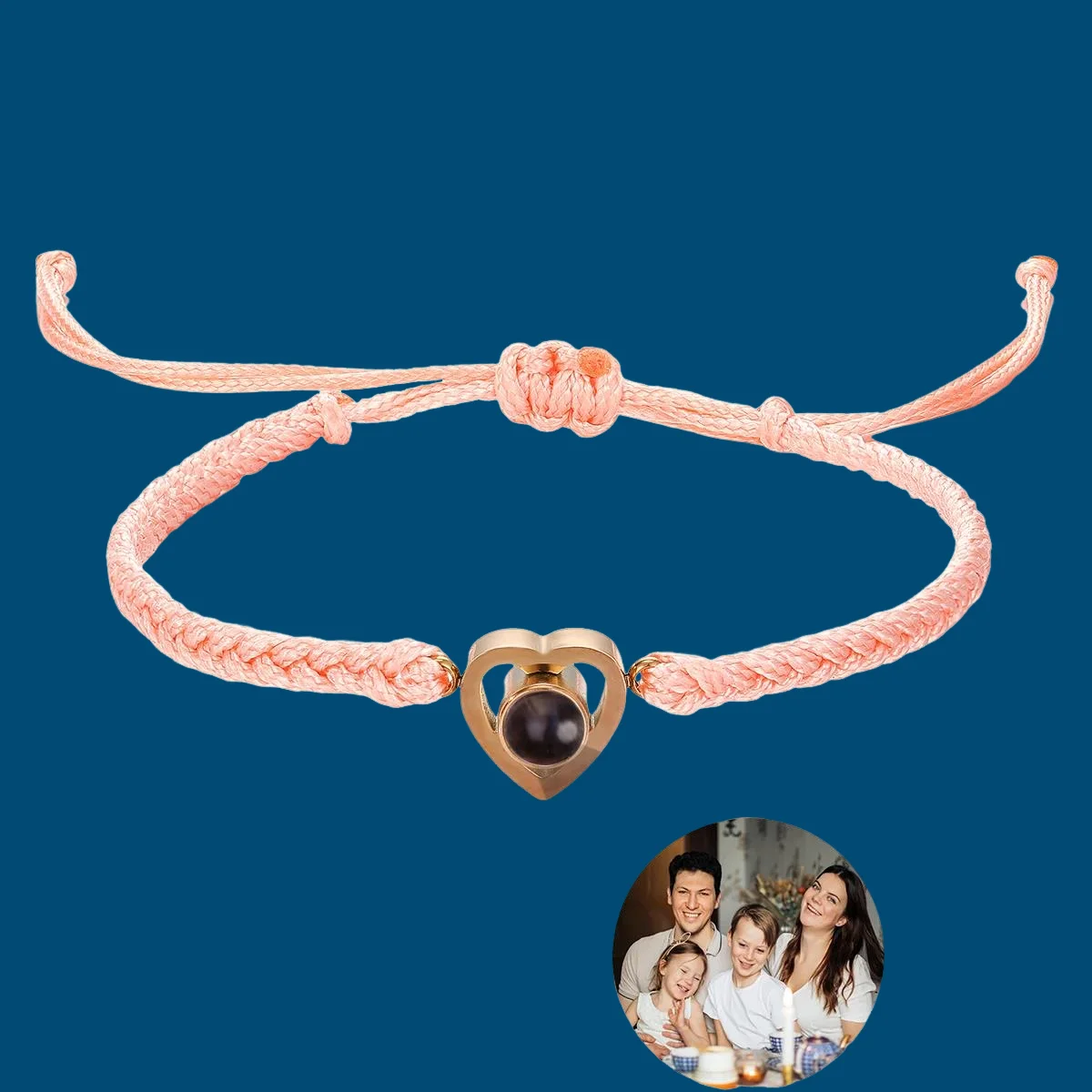 New Custom Love Projection Bracelets Personalized Custom Photo Bracelets Colorful Woven Projection Bracelets Women's Gift - Image 4