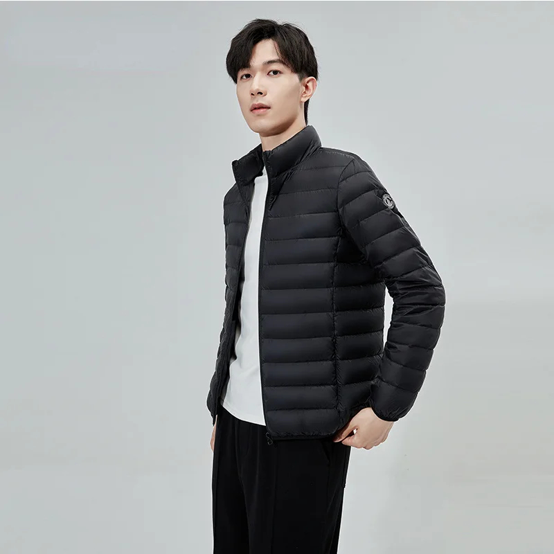 Short Down Jacket Men Clothing Autumn Winter Stand Collar Fashion Casual Warm Black Coats Casacas Para Hombre Zm699