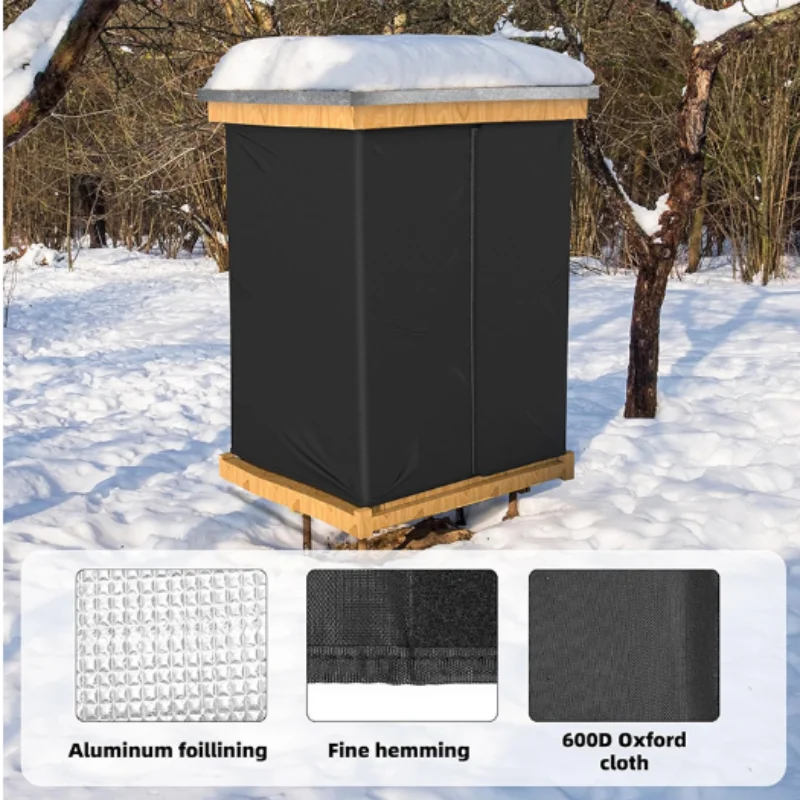 【TODAY-ONLY!】Beehive Cover Black Design For 8/10 Frame Hives- Weatherproof& Dustproof Protection