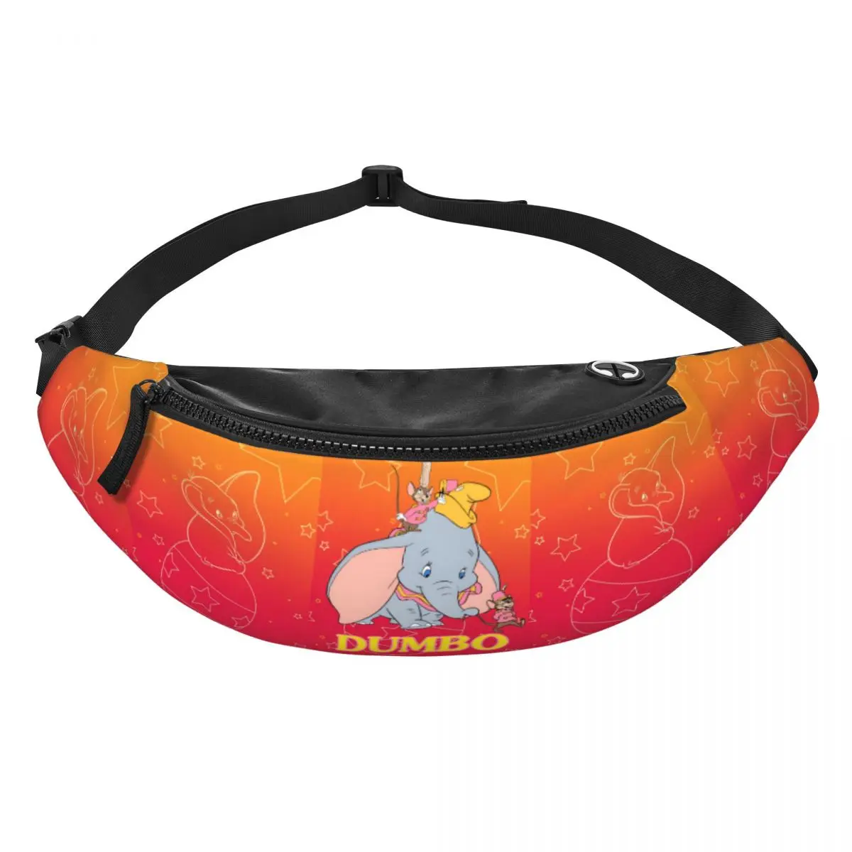 

Стильная поясная сумка с изображением слонов D-Dumboes для велоспорта и кемпинга, для женщин и мужчин, с милым рисунком слона Сумка-кроссбоди на пояс для телефона и денег