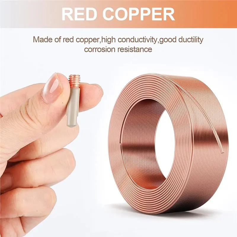 فوهات BMBY المضادة للترشيق (0.8 مم)، مجموعة أطراف لحام MIG المطلية مكونة من 15 قطعة لتحسين الأداء #3