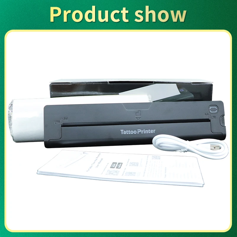 Mesin Fotokopi Termal Printer Stensil Tato Nirkabel P19 - Kompatibel dengan Ponsel Pintar & PC untuk Transfer Desain Tato