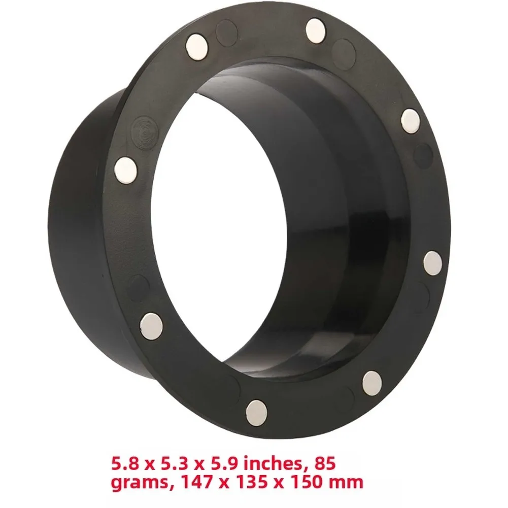 2pcs Magnetic Rubber Dust Collection Connectors For Woodworking Machinery Flexible Quick-Change Coupler Clamp
