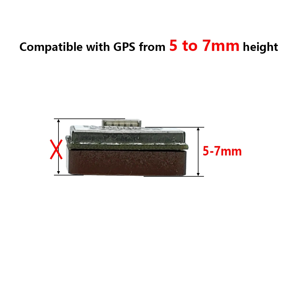 3D Printed TPU GPS Module Mount GPS Bracket Fixing Holder Fixed on Battery for RC FPV Drone