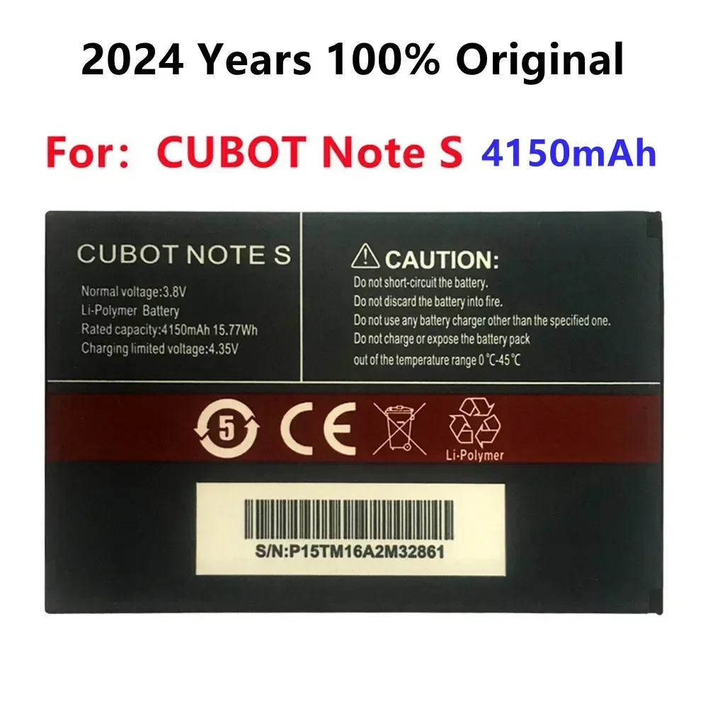 Для CUBOT Note S аккумулятор 4150 мАч 100% Новый оригинальный запасной аккумулятор для сотового телефона CUBOT Note S