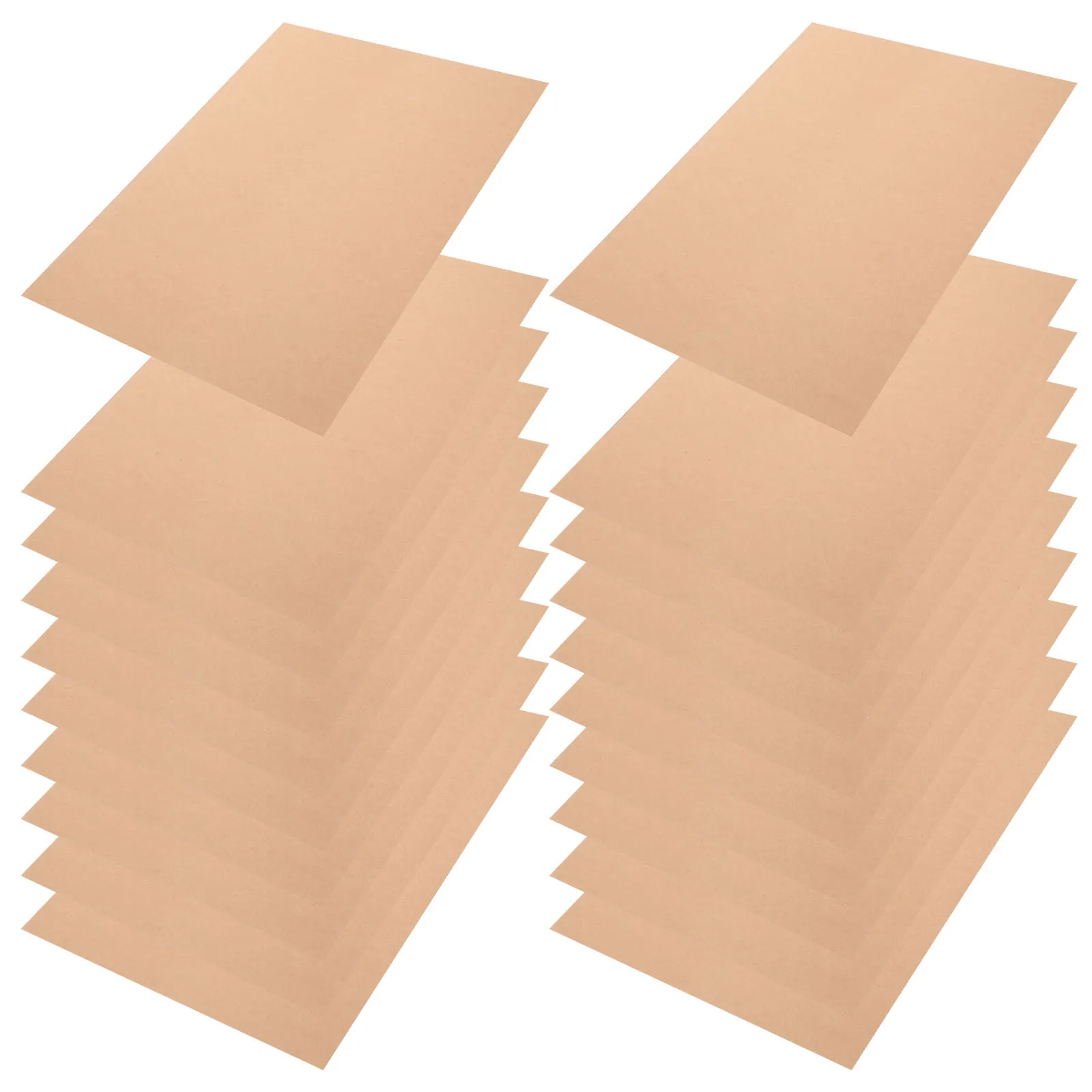 

100 Sheets Brown Craft Cardstock Blank Cards Cover Card Stock 180g Painting Handmade Paper For Invitations Business Greeting Car