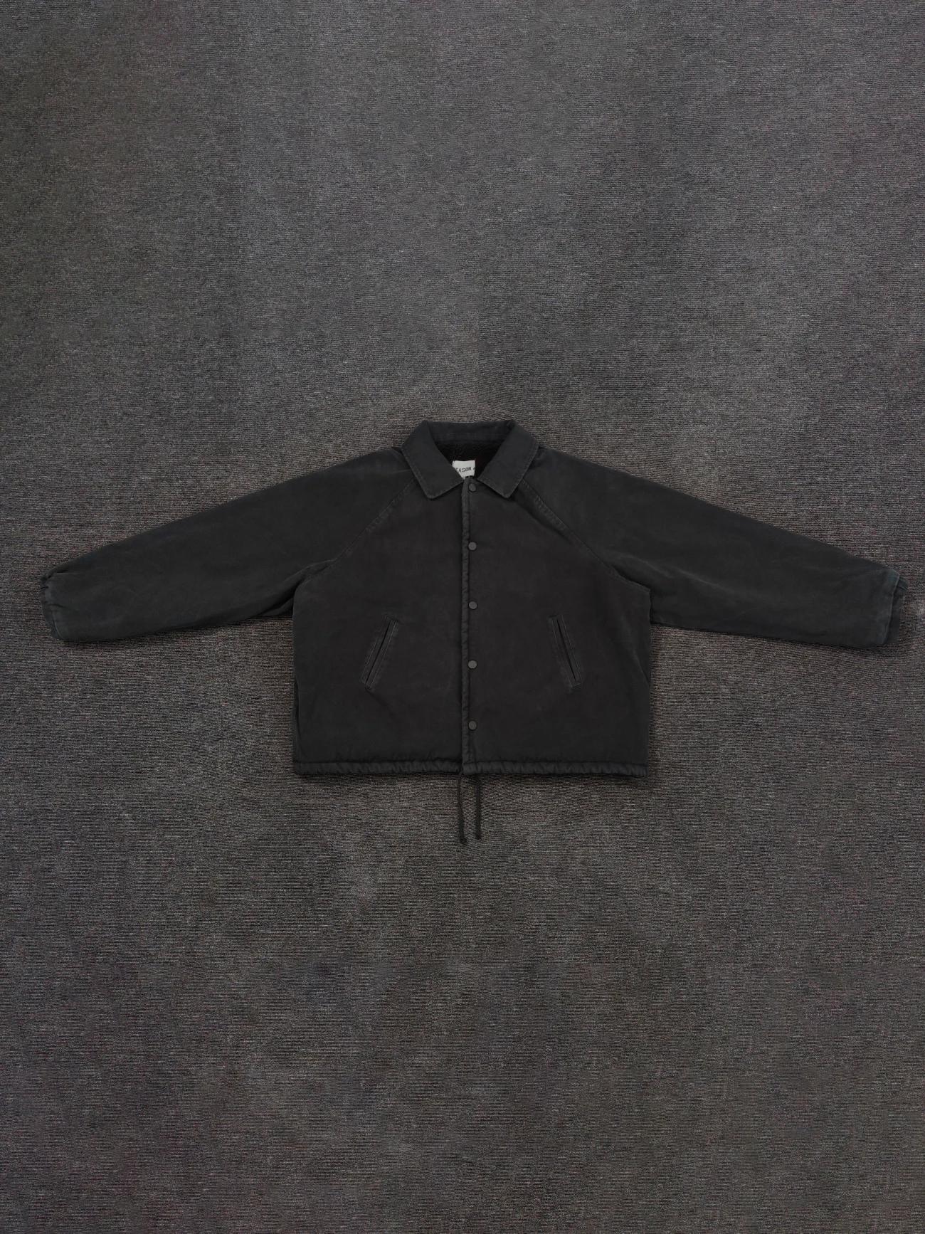 

Membre Kanye Season 4 Stonewaed Jaet Heavy Waed Lamb Fur Coat Loose Fit Youth Cotton Long Sve ort Sle Jaet