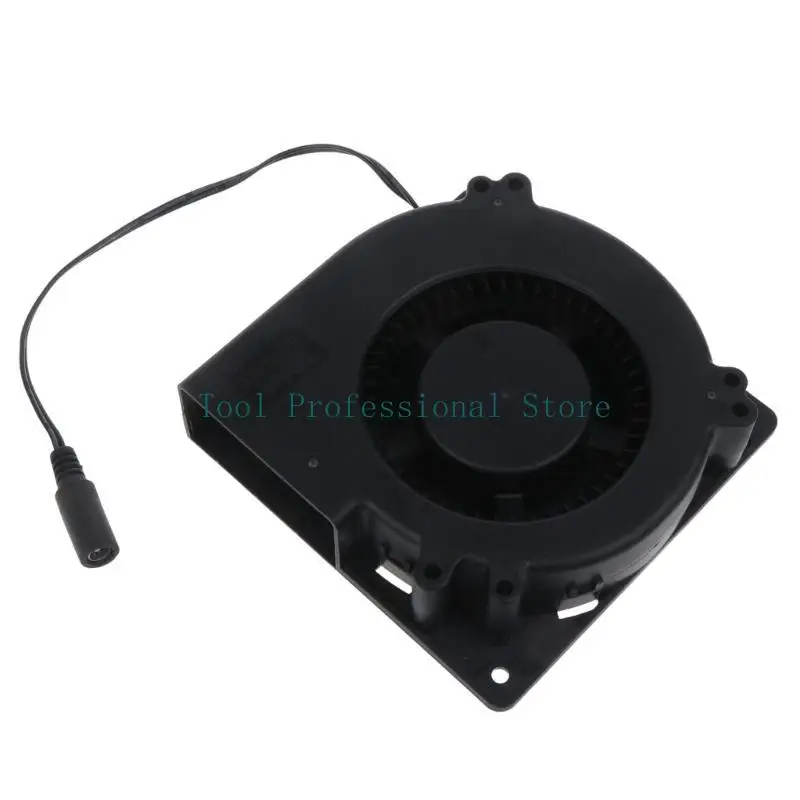 57QF DC12V Blower 2600 دورة في الدقيقة 5.5x2.1mm محمل كرة مزدوجة أنثى للطبخ موقد