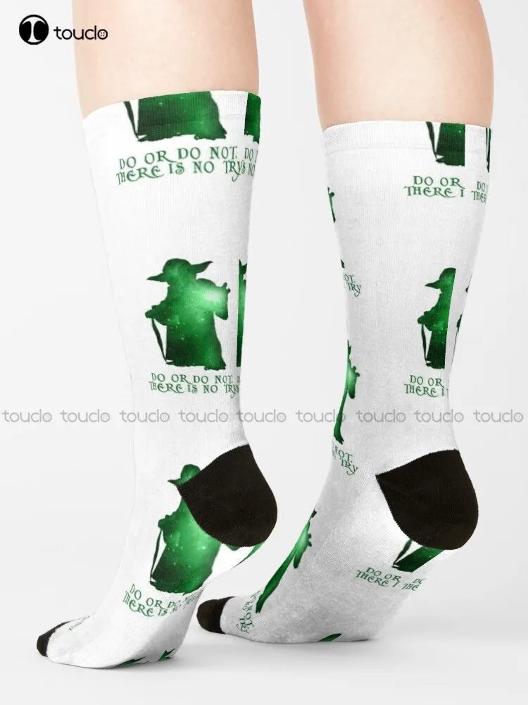 Do Or Do Not, There Is No Try Socks Woman Socks Personalized Custom Unisex Adult Teen Youth Socks 360° Digital Print Harajuku