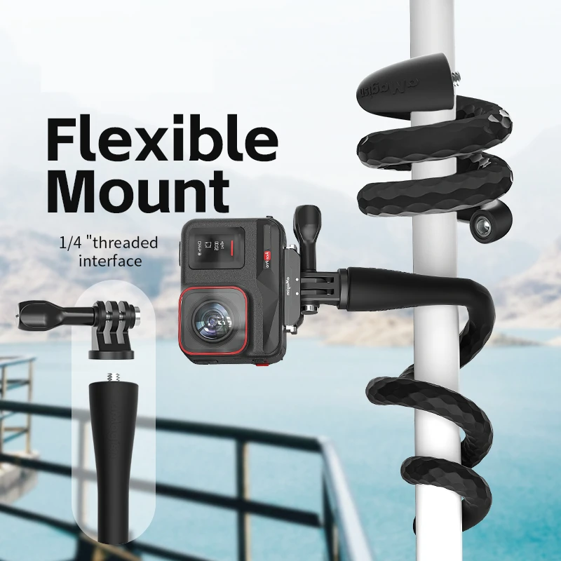 For Insta360 Ace Pro Flex Mount Sport Camera Riding Mount