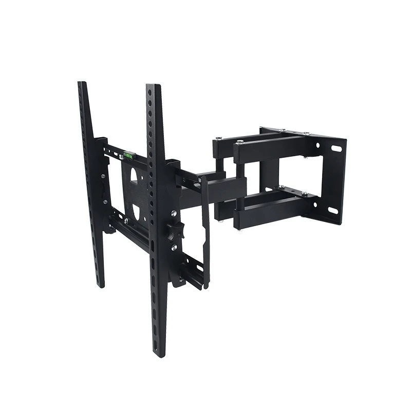 

55 inch LCD TV stand with adjustable swing and front and rear extension, conference room wall mounted display rack
