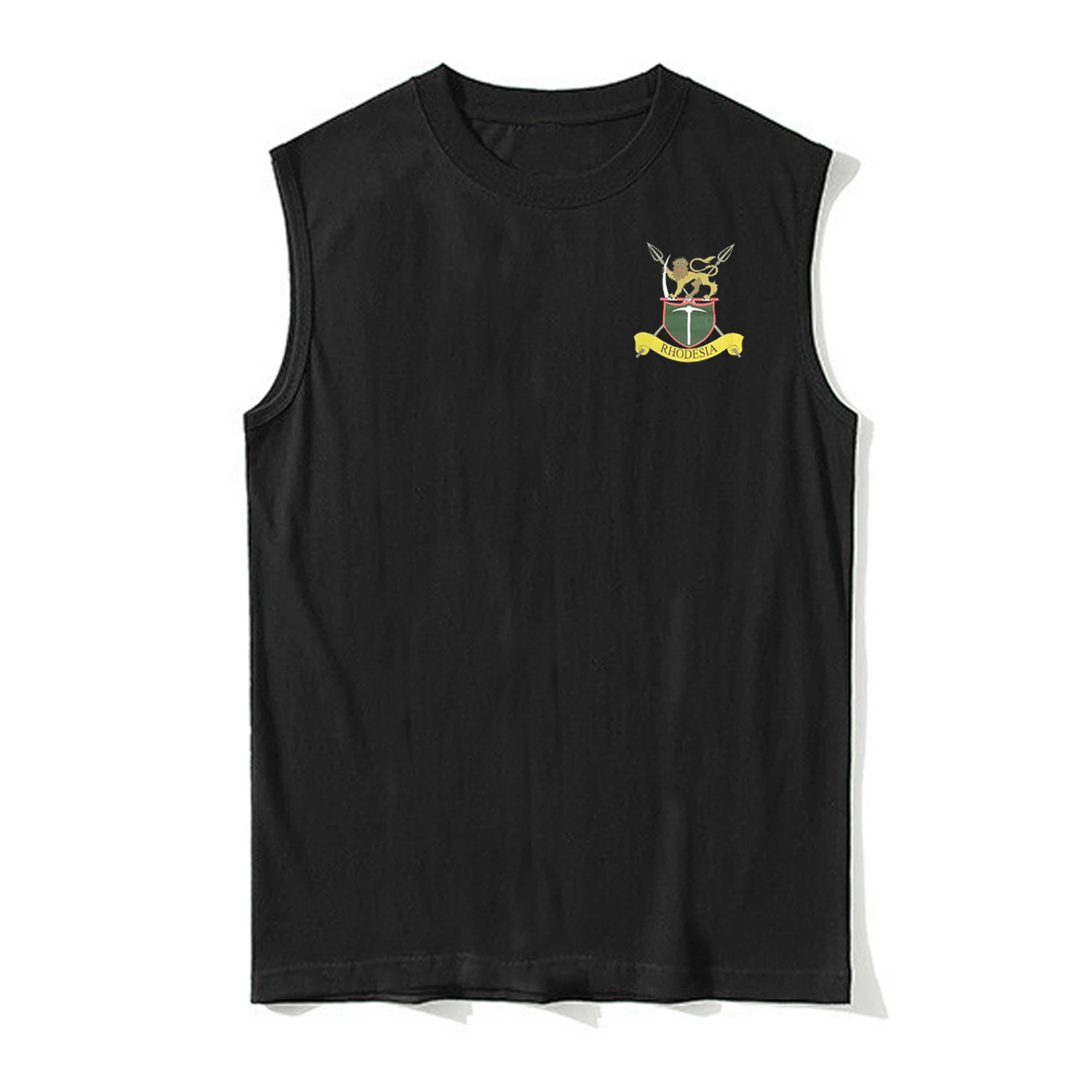 

Rhodesia Army Symbol Emblem Tanktop New 100% Cotton O-Neck Summer Casual Mens Vest Sleeveless T-shirt Military Style Streetwear