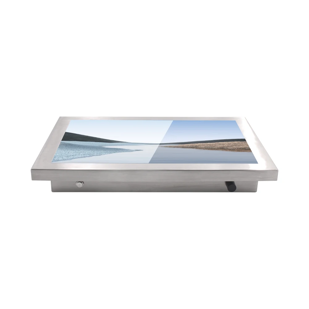 Computer impermeabile IP65 da 15,6 pollici in acciaio inossidabile J1900 I3 I5 I7 per montaggio a parete PC industriale tutto in uno con pannello touch capacitivo